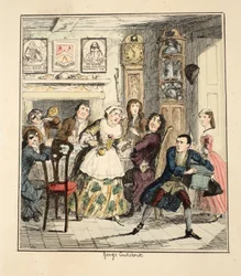 Möge ich verflucht sein, murmelte Jack Sheppard, wenn ich jemals wieder versuche, ehrlich zu sein, Illustration aus Jack Sheppard: Eine Romanze von William Harrison Ainsworth